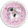 talerzyki papierowe myszka minnie i jednorozec procos 23 cm 8 szt