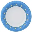 talerzyki papierowe niebieski krag 18 cm 10 szt