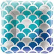 talerzyki papierowe ocean blue unique 13 cm 8 szt