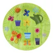 talerzyki papierowe ogrodek 18 cm 6 szt