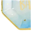 talerzyki papierowe oh baby blekitne amscan 27 cm 8 szt