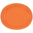 talerzyki papierowe oval classic pomaranczowe 30 cm 8 szt