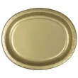 talerzyki papierowe oval classic zlote 30 cm 8 szt