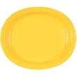 talerzyki papierowe oval classic zolte 30 cm 8 szt