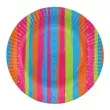talerzyki papierowe pastelowe paski 18 cm 6 szt