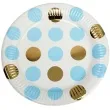 talerzyki papierowe pattern works plate blue dots neviti 23 cm 8 szt