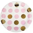 talerzyki papierowe pattern works plate pink dots neviti 23 cm 8 szt