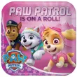 talerzyki papierowe paw patrol pink kwadratowe 23 cm 8 szt