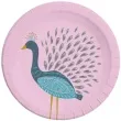talerzyki papierowe paw peacock procos 23 cm 8 szt