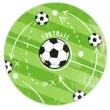 talerzyki papierowe pilka nozna boisko partypal 18 cm 6 szt