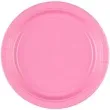 talerzyki papierowe premium amscan s jumbo pack rozowe jasne 18 cm 20 szt