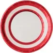 talerzyki papierowe premium czerwone metaliczne 23 cm 10 szt