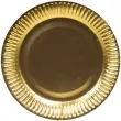 talerzyki papierowe premium mat zlote folat 23 cm 8 szt