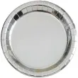 talerzyki papierowe premium metalic unique srebrne metaliczne 18 cm 8 szt