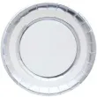 talerzyki papierowe premium srebrne metaliczne 23 cm 10 szt