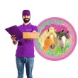 talerzyki papierowe pretty pony mix amscan 23 cm 8 szt