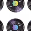 talerzyki papierowe retro disco plyta magnetofonowa partypal 18 cm 6 szt