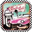 talerzyki papierowe rock and roll 23cm 6szt