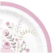 talerzyki papierowe rozowy slonik kolorowe godan 18 cm 8 szt