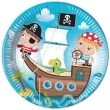 talerzyki papierowe skarb piratow 23 cm 8 szt