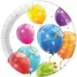 talerzyki papierowe sparkling balloons 20 cm 8 szt
