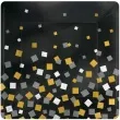 talerzyki papierowe sparkling confetti czarne amscan 25 cm 8 szt