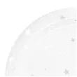 talerzyki papierowe srebrne gwiazdki biale partypal 18 cm 6 szt