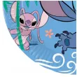 talerzyki papierowe stitch angel niebieski procos 23 cm 8 szt