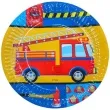 talerzyki papierowe straz pozarna 18 cm 6 szt
