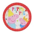 talerzyki papierowe swinka peppa 18 cm 8 szt
