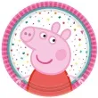 talerzyki papierowe swinka peppa amscan 18 cm 8 szt