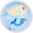 talerzyki papierowe syrenka be a mermaid amscan 23 cm 8 szt