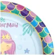 talerzyki papierowe syrenka lets be mermaid jix 17 5 cm 6 szt