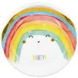 talerzyki papierowe tecza rainbow party procos 23 cm 8 szt