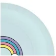 talerzyki papierowe teczowa chmurka blekitne jasne partypal 18 cm 6 szt