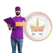 talerzyki papierowe unicorn jednorozec godan 18 cm 6 szt