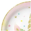 talerzyki papierowe unicorn jednorozec godan 18 cm 6 szt