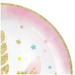 talerzyki papierowe unicorn jednorozec godan 18 cm 6 szt