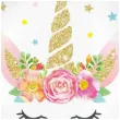 talerzyki papierowe unicorn jednorozec godan 18 cm 6 szt