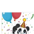 talerzyki papierowe urodzinowy mis panda maki 16x9 cm 10 szt