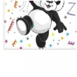 talerzyki papierowe urodzinowy mis panda maki 16x9 cm 10 szt