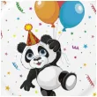 talerzyki papierowe urodzinowy mis panda maki 22 7 cm 8 szt