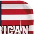 talerzyki papierowe usa american party boland 25 x 25 cm 6 szt