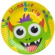 talerzyki papierowe wesole potwory 18 cm 6 szt