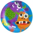 talerzyki papierowe wesole potwory 23 cm 6 szt