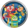 talerzyki papierowe wesole roboty godan 22 2 cm 8 szt