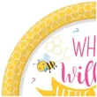 talerzyki papierowe what will it bee pszczolka zolte amscan 17 7 cm