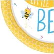 talerzyki papierowe what will it bee pszczolka zolte amscan 17 7 cm