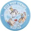 talerzyki papierowe wild west cowboys neviti 23 cm 8 szt