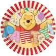 talerzyki papierowe winnie alphabet 20 cm 8 szt